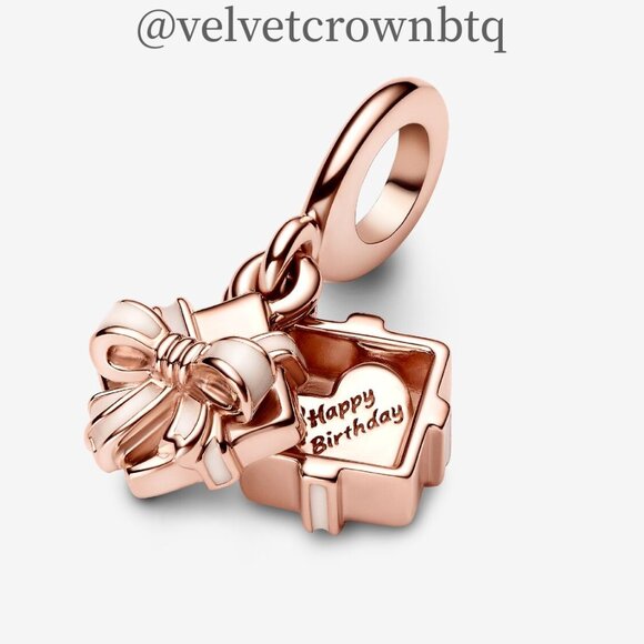 Pandora Openable Birthday Gift Dangle Charm - Picture 1 of 6